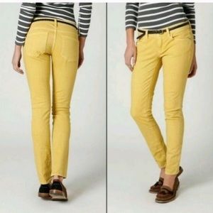 Anthropologie Pilcro stet skinny jeans yellow 26